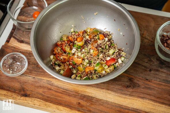 Quinoa Mediterranean Salad - 5 Ingredient Recipe