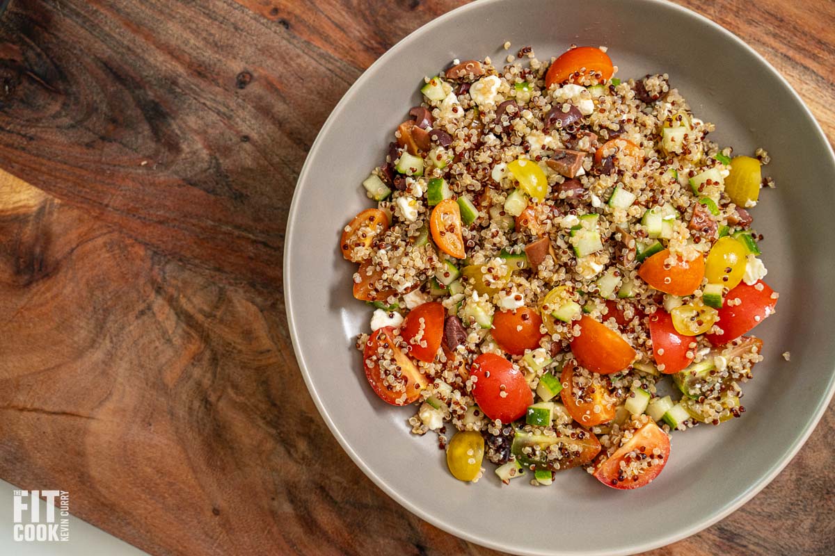 Quinoa Mediterranean Salad - 5 Ingredient Recipe